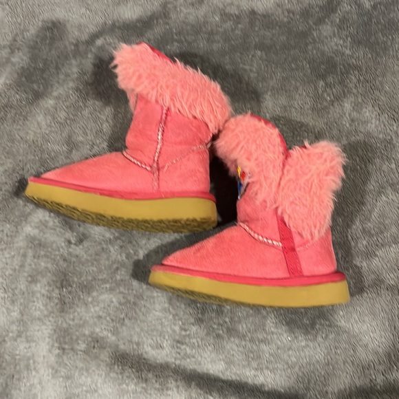 Pink Pittsburg Steelers Boots sz 8C Girls EUC - Picture 2 of 7